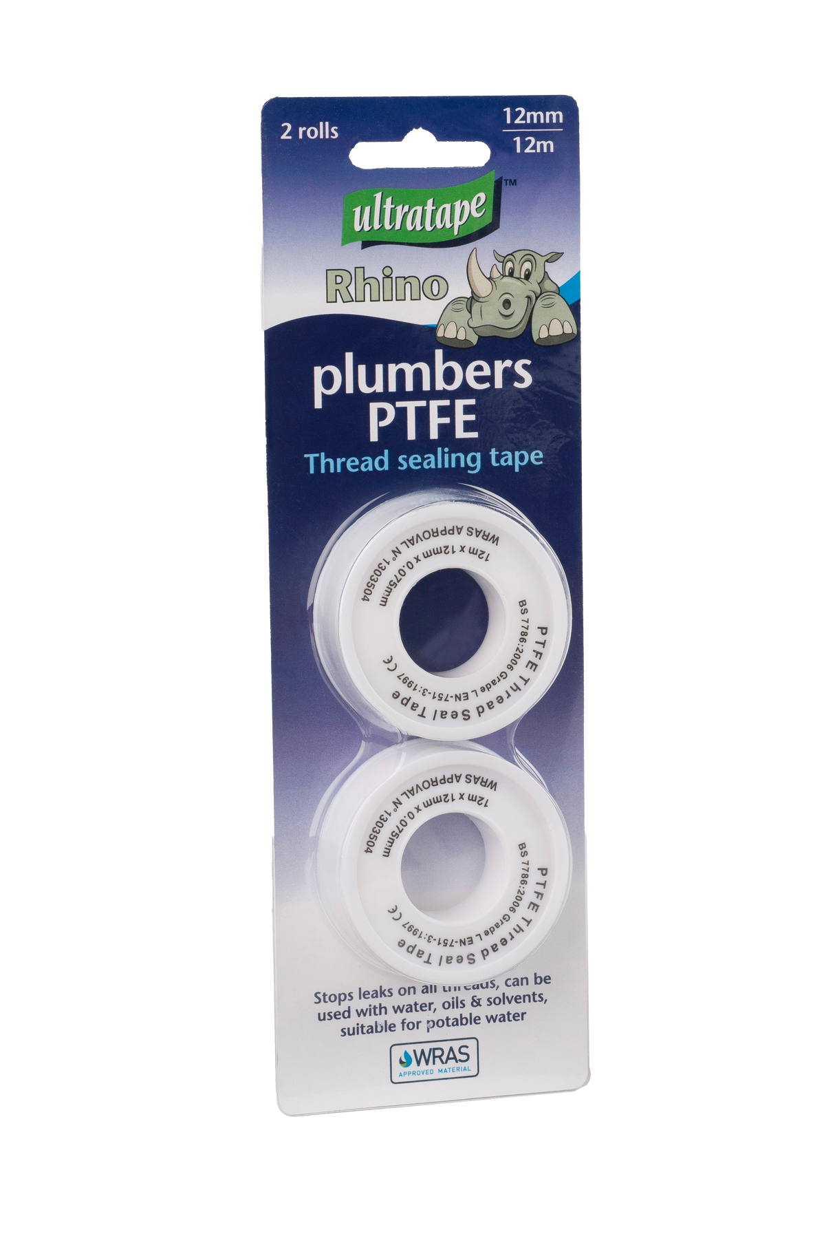 Ultratape PTFE Plumber's Thread Sealing Tape- 2PK