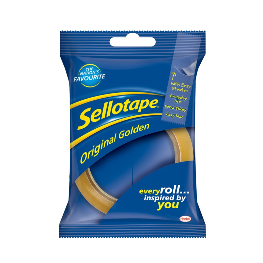 Sellotape Original Golden Tape 24mm x 50m