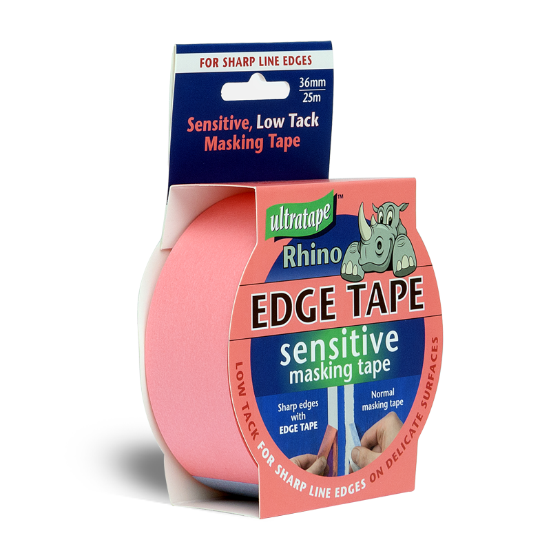 Ultratape Rhino Sensitive Low Tack Masking Tape- 36mm x 25m