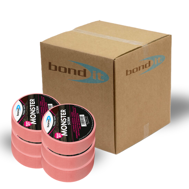 Bond It Pink Scrim Plaster Board Tape (4") 100mm x 90m