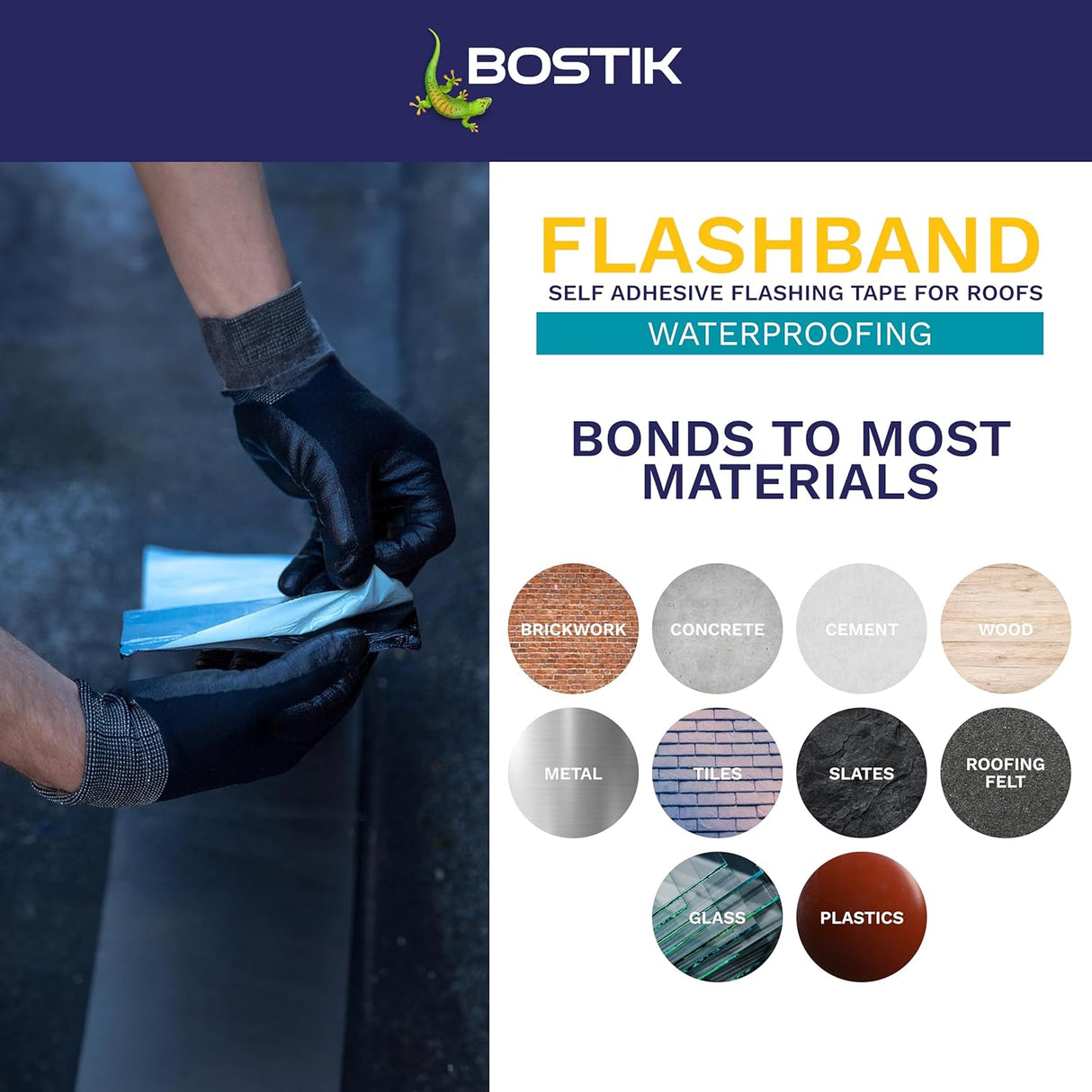 Bostik Flashband Self Adhesive Flashing Tape 100mm x 10m