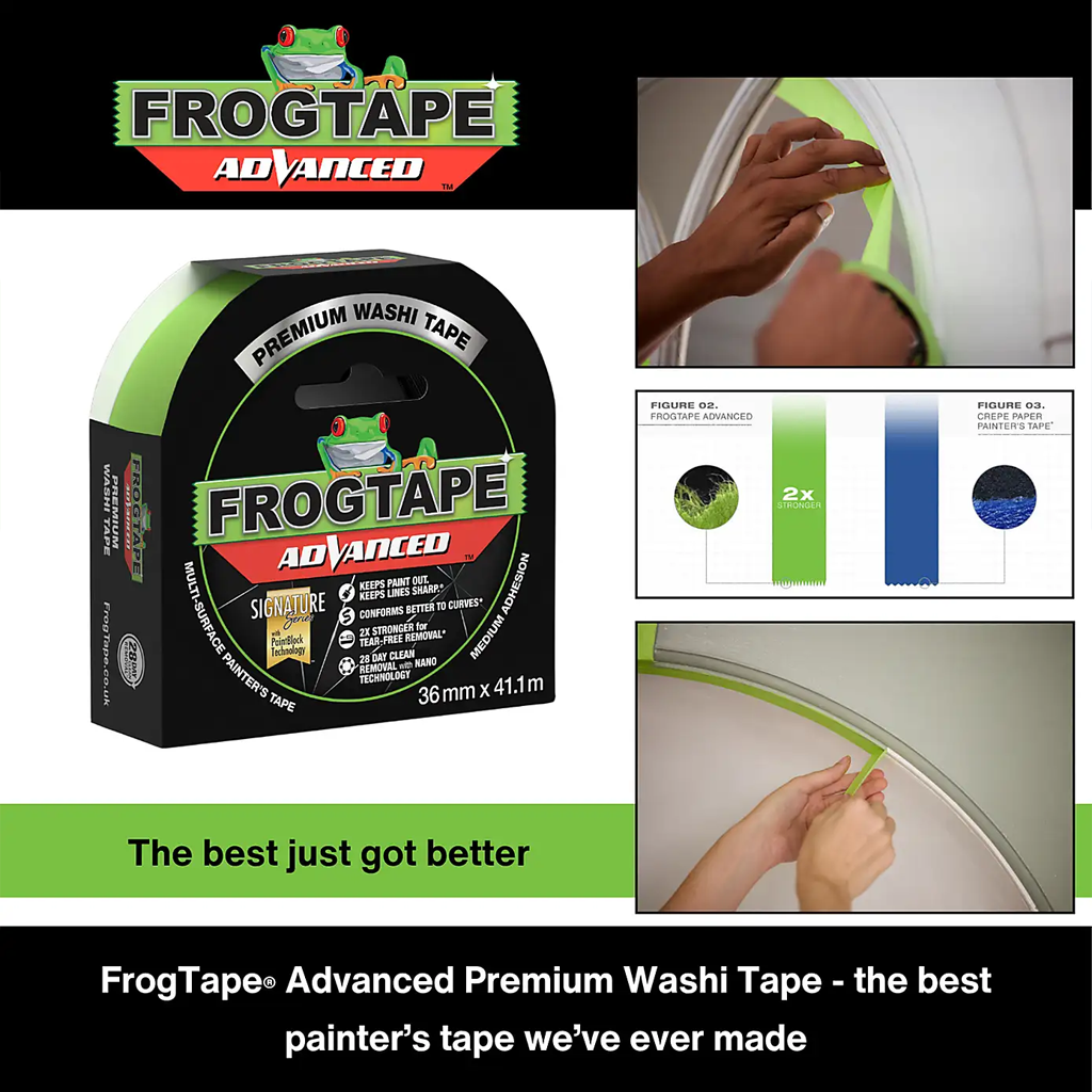 Frog Tape Advanced Premium Painter's Washi Tape 36mm x 41.1m