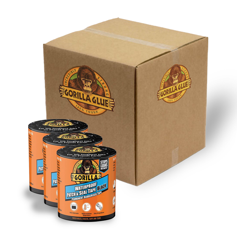 Gorilla Water proof Patch & Seal Repair Tape- Black
