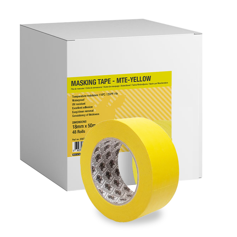 Indasa MTY Yellow Masking Tape UV Resistant- High Temperature