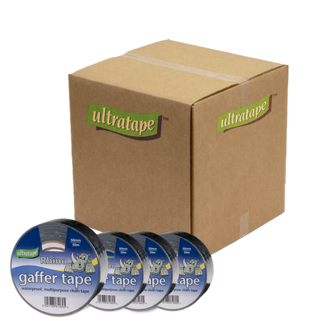Ultratape Rhino Gaffer Multi-purpose Cloth Tape Black 50mm x 50m