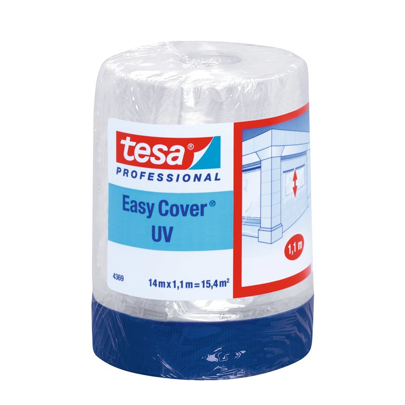 Tesa 4369 Easy Cover UV Outdoor Drop Masking Film 1100mm x 14m