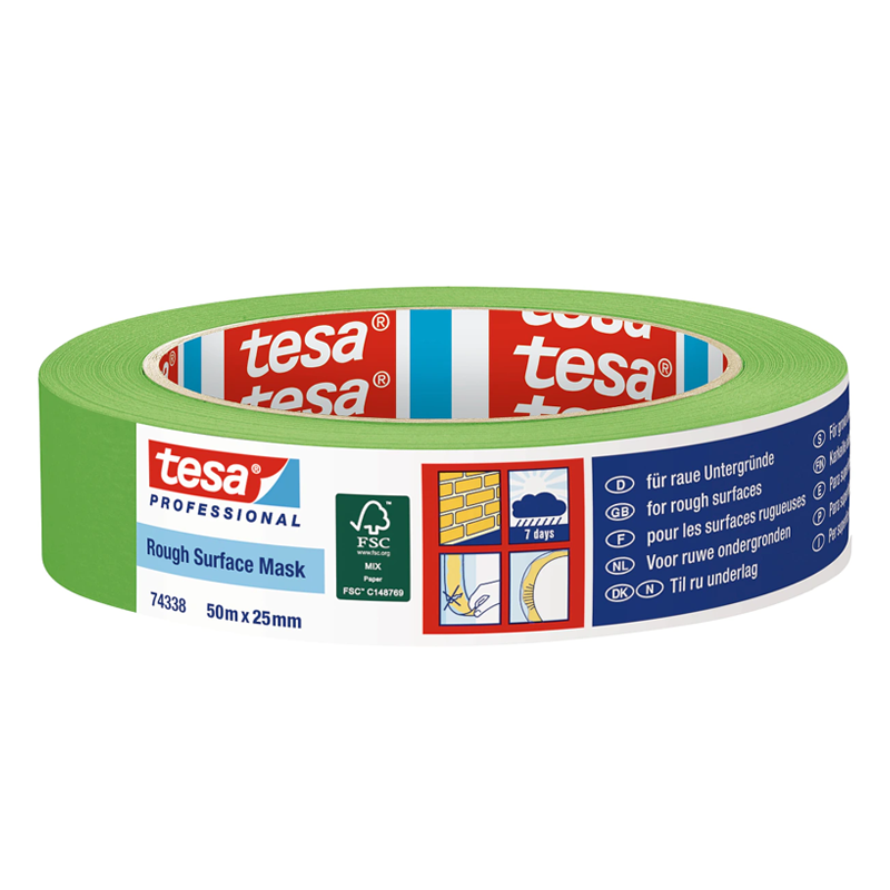 Tesa 74338 Rough Surface Masking Tape 25mm x 50m