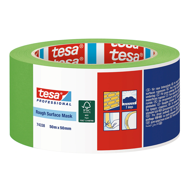 Tesa 74338 Rough Surface Masking Tape 50mm x 50m