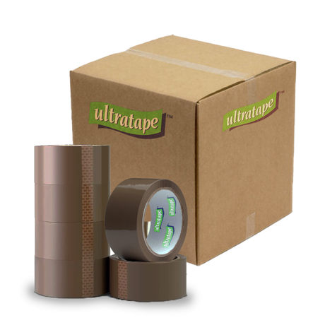 Ultratape Brown Buff Premium Acrylic Packing Tape 48mm x 132m