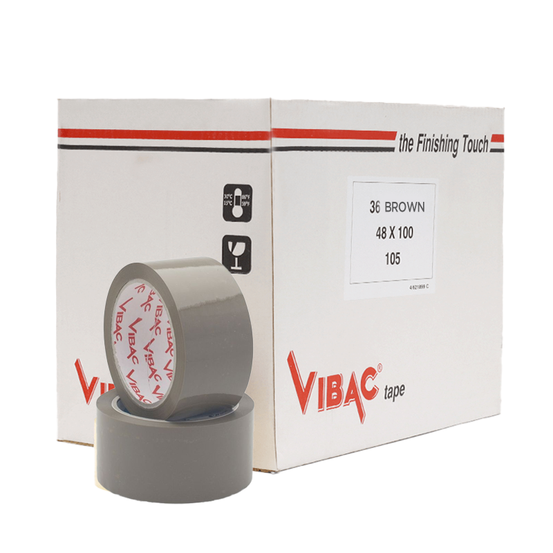 Vibac Low Noise 801 Packaging Tape 48mm x 66m- Brown