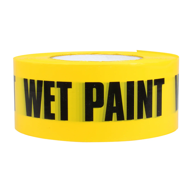 ProDec WET PAINT Warning Tape 60mm x 200m