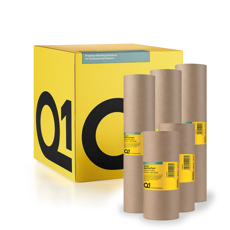 Q1 Masking Paper Roll 300mm x 55m