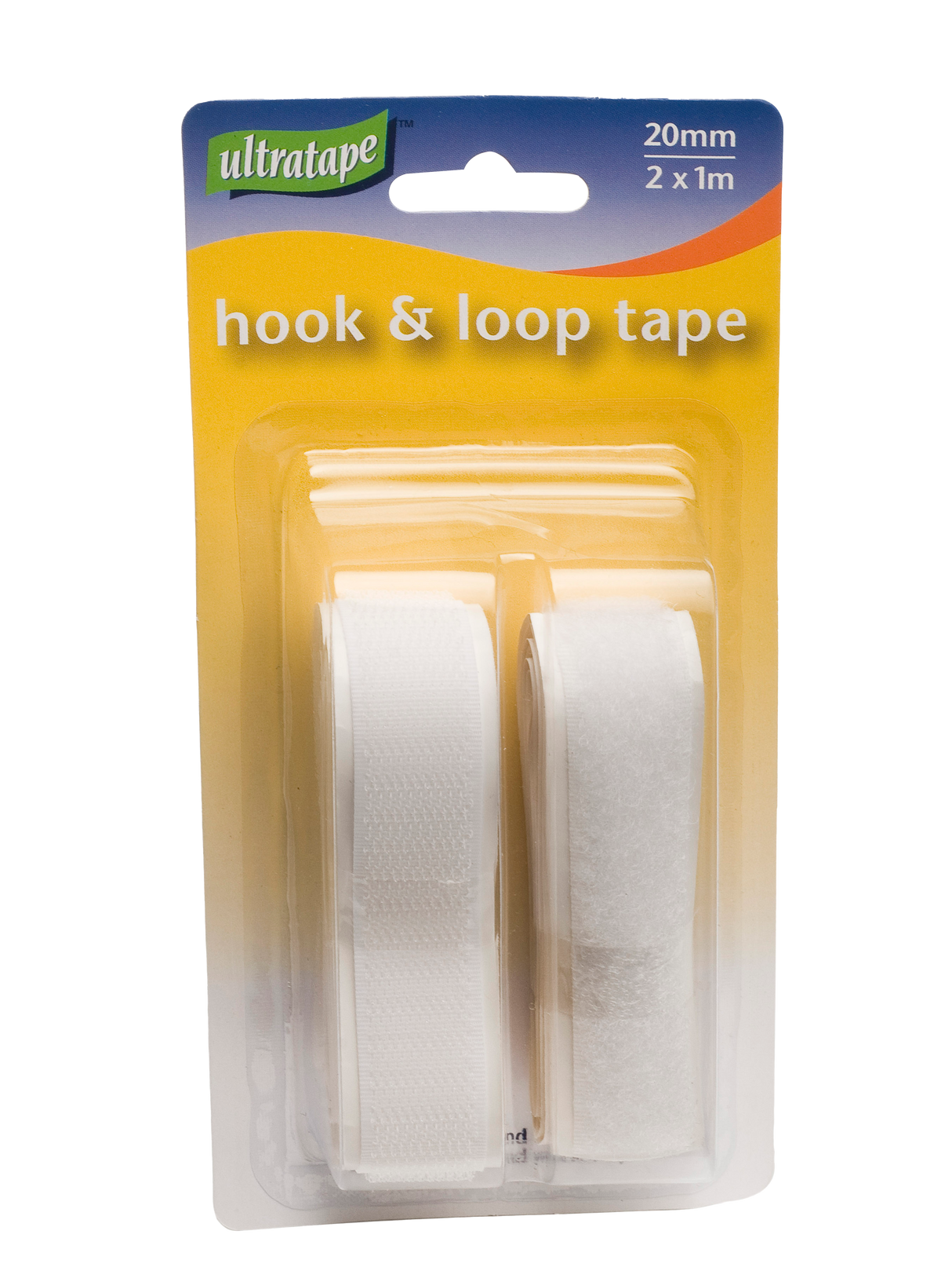 Ultratape Hook & Loop Double Side Tape- 20mm x 1m