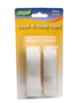 Ultratape Hook & Loop Double Side Tape- 20mm x 1m