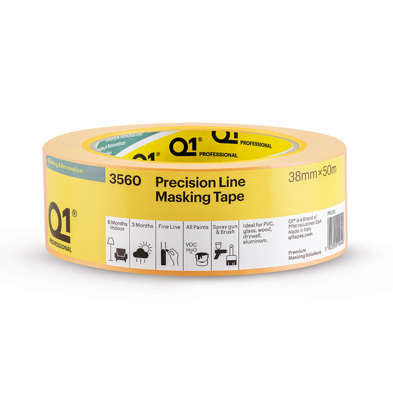 Q1 Precision Line 3560 Masking Tape (1.5") 38mm x 50m