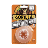Gorilla Heavy Duty Crystal Clear Mounting Tape 25mm x 1.5m