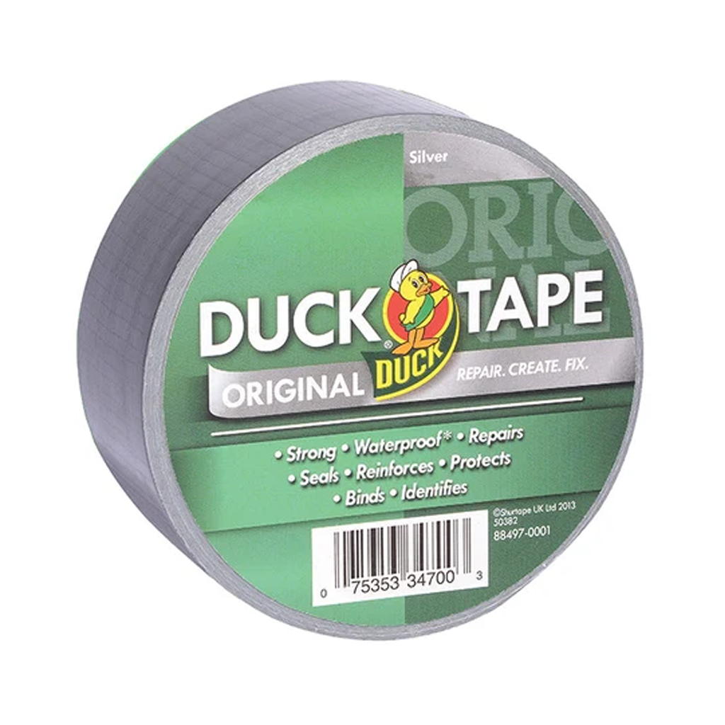Duck Tape Original Duct Gaffer Tape- Silver 50mm x 50m