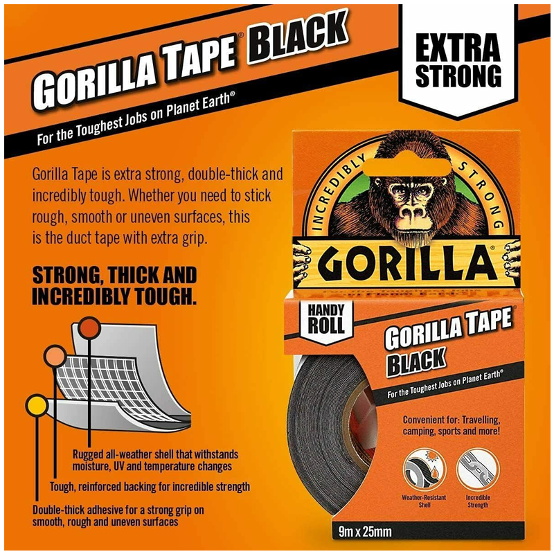 Gorilla Handy Roll Duct Tape- 25mm x 9m