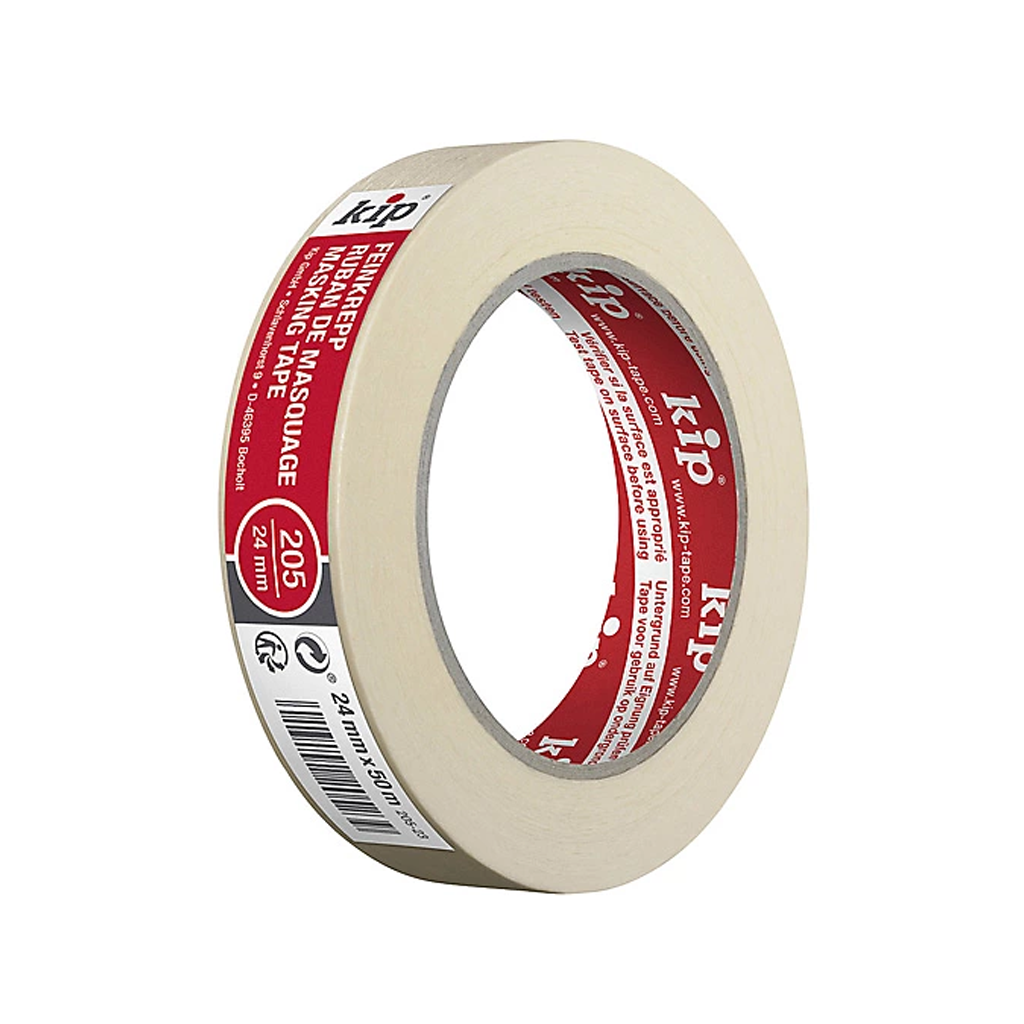 KIP 205 Masking-Tec Crepe Indoor Masking Tape 24mm x 50m