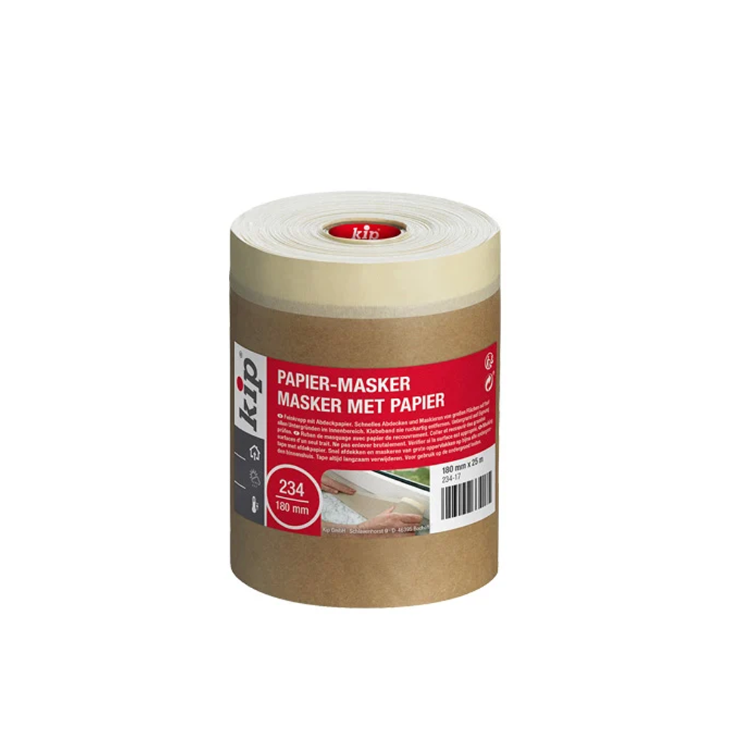 KIP 234 Masking-Tec Masking Paper Tape 180mm x 25m
