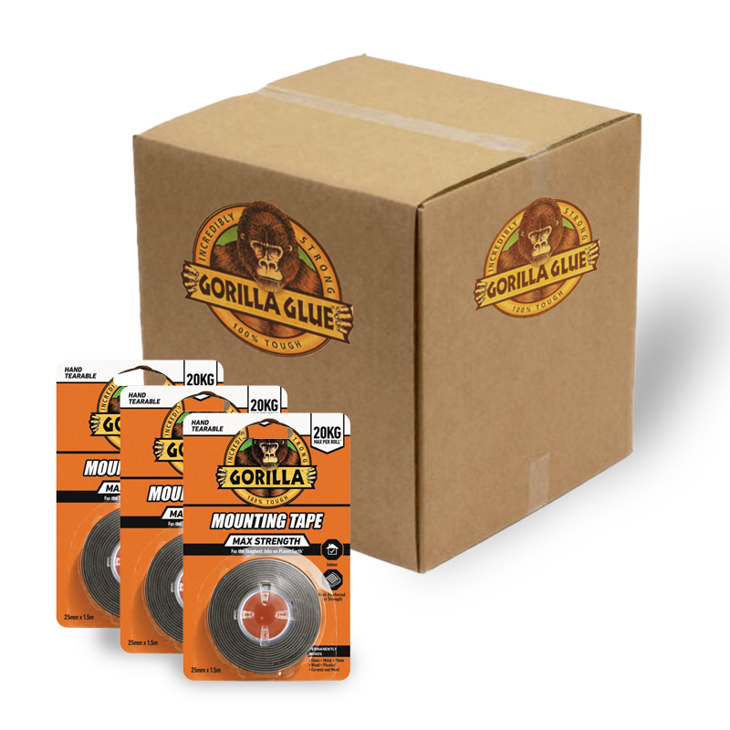 Gorilla Heavy Duty Mounting Tape 25mm x 1.5m MAX STRENGTH