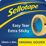 Sellotape Original Golden Tape 24mm x 50m