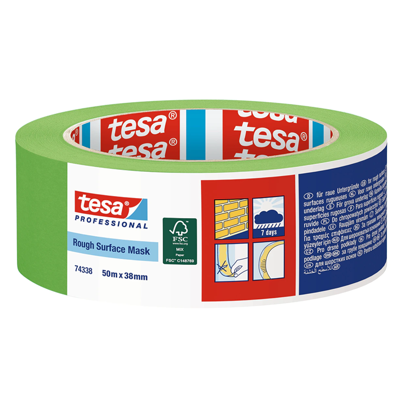Tesa 74338 Rough Surface Masking Tape 38mm x 50m
