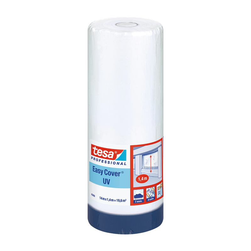 Tesa 4369 Easy Cover UV Outdoor Drop Masking Film 1400mm x 14m