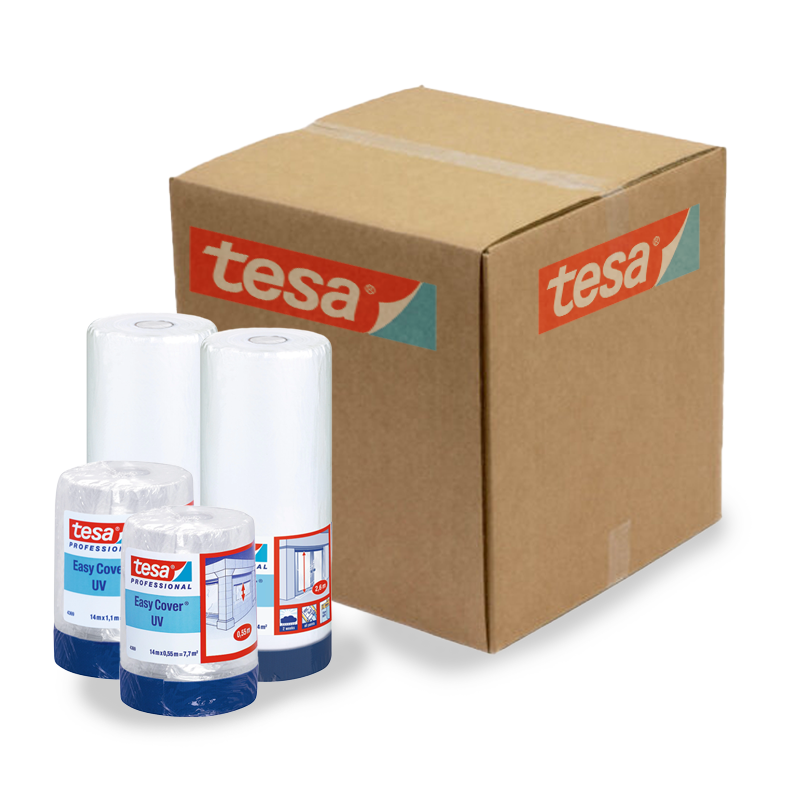 Tesa 4369 Easy Cover UV Outdoor Drop Masking Film 550mm x 14m