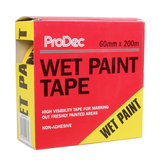 ProDec WET PAINT Warning Tape 60mm x 200m