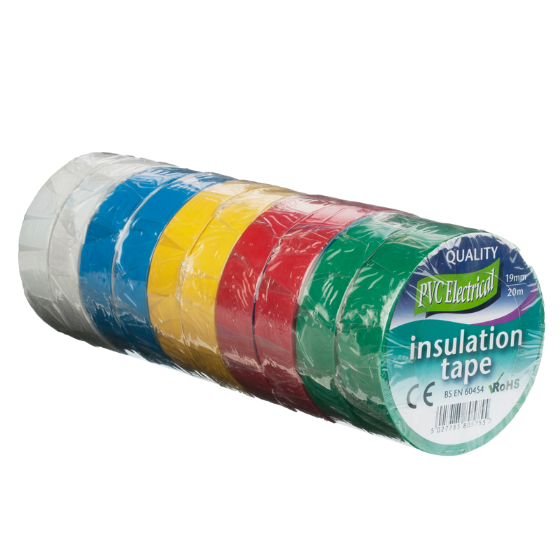 T.R.U. 20 Rolls White Electrical Tape – 3/4 X 66 Ft Per Roll, Professional Grade